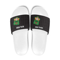 Malawi Football Slide Sandals Come On Flames - Black - Wonder Print Shop