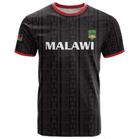 Custom Malawi Football T Shirt Come On Flames - Black - Wonder Print Shop