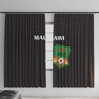 Malawi Football Window Curtain Come On Flames - Black - Wonder Print Shop