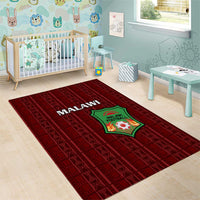 Malawi Football Area Rug Come On Flames - Red - Wonder Print Shop