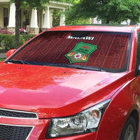 Malawi Football Auto Sun Shade Come On Flames - Red - Wonder Print Shop