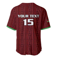 Custom Malawi Football Baseball Jersey Come On Flames - Red - Wonder Print Shop