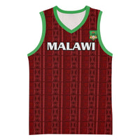 Custom Malawi Football Basketball Jersey Come On Flames - Red - Wonder Print Shop