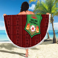 Malawi Football Beach Blanket Come On Flames - Red - Wonder Print Shop