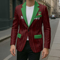 Custom Malawi Football Blazer Come On Flames - Red - Wonder Print Shop