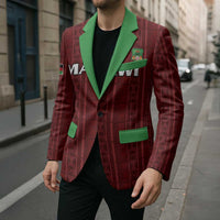 Custom Malawi Football Blazer Come On Flames - Red - Wonder Print Shop