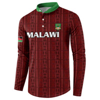 Custom Malawi Football Button Sweatshirt Come On Flames - Red - Wonder Print Shop
