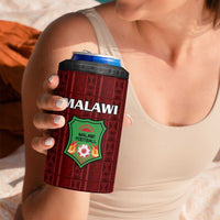 Custom Malawi Football 4 in 1 Can Cooler Tumbler Come On Flames - Red - Wonder Print Shop