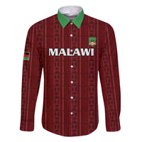 Custom Malawi Football Family Matching Short Sleeve Bodycon Dress and Hawaiian Shirt Come On Flames - Red - Wonder Print Shop