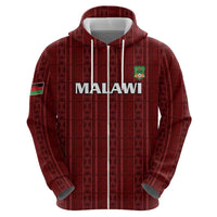 Custom Malawi Football Hoodie Come On Flames - Red - Wonder Print Shop