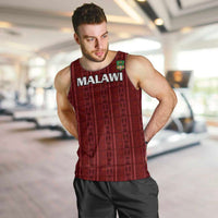 Custom Malawi Football Men Tank Top Come On Flames - Red - Wonder Print Shop