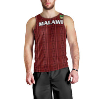Custom Malawi Football Men Tank Top Come On Flames - Red - Wonder Print Shop