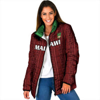 Custom Malawi Football Padded Jacket Come On Flames - Red - Wonder Print Shop