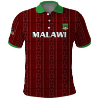 Custom Malawi Football Polo Shirt Come On Flames - Red - Wonder Print Shop