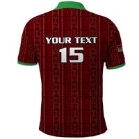 Custom Malawi Football Polo Shirt Come On Flames - Red - Wonder Print Shop
