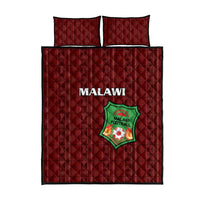 Malawi Football Quilt Bed Set Come On Flames - Red - Wonder Print Shop