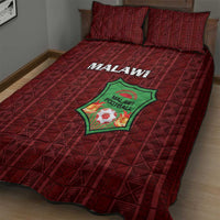 Malawi Football Quilt Bed Set Come On Flames - Red - Wonder Print Shop