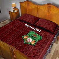 Malawi Football Quilt Bed Set Come On Flames - Red - Wonder Print Shop