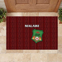 Malawi Football Rubber Doormat Come On Flames - Red - Wonder Print Shop