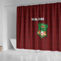 Malawi Football Shower Curtain Come On Flames - Red - Wonder Print Shop