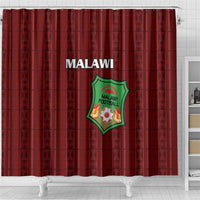 Malawi Football Shower Curtain Come On Flames - Red - Wonder Print Shop
