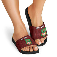 Malawi Football Slide Sandals Come On Flames - Red - Wonder Print Shop