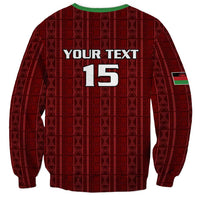 Custom Malawi Football Sweatshirt Come On Flames - Red - Wonder Print Shop