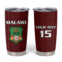Custom Malawi Football Tumbler Cup Come On Flames - Red - Wonder Print Shop