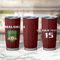 Custom Malawi Football Tumbler Cup Come On Flames - Red - Wonder Print Shop