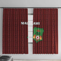 Malawi Football Window Curtain Come On Flames - Red - Wonder Print Shop