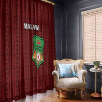 Malawi Football Window Curtain Come On Flames - Red - Wonder Print Shop