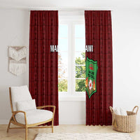 Malawi Football Window Curtain Come On Flames - Red - Wonder Print Shop