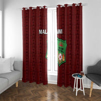 Malawi Football Window Curtain Come On Flames - Red - Wonder Print Shop