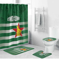 Rugby Zimbabwe Custom Bathroom Set Go Champions Sables - Wonder Print Shop