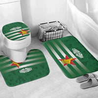 Rugby Zimbabwe Custom Bathroom Set Go Champions Sables - Wonder Print Shop