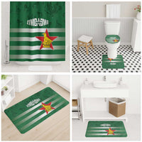 Rugby Zimbabwe Custom Bathroom Set Go Champions Sables - Wonder Print Shop