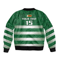 Rugby Zimbabwe Custom Bomber Jacket Go Champions Sables - Wonder Print Shop