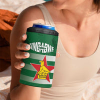 Rugby Zimbabwe Custom 4 in 1 Can Cooler Tumbler Go Champions Sables - Wonder Print Shop