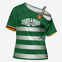 Rugby Zimbabwe Custom Cross Shoulder Shirt Go Champions Sables - Wonder Print Shop