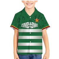 Rugby Zimbabwe Custom Family Matching Mermaid Dress and Hawaiian Shirt Go Champions Sables - Wonder Print Shop