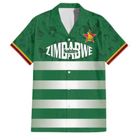 Rugby Zimbabwe Custom Family Matching Off The Shoulder Long Sleeve Dress and Hawaiian Shirt Go Champions Sables - Wonder Print Shop