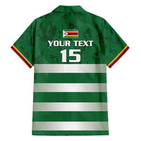 Rugby Zimbabwe Custom Family Matching Off Shoulder Short Dress and Hawaiian Shirt Go Champions Sables - Wonder Print Shop