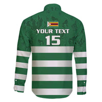 Rugby Zimbabwe Custom Family Matching Short Sleeve Bodycon Dress and Hawaiian Shirt Go Champions Sables - Wonder Print Shop