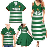 Rugby Zimbabwe Custom Family Matching Summer Maxi Dress and Hawaiian Shirt Go Champions Sables - Wonder Print Shop