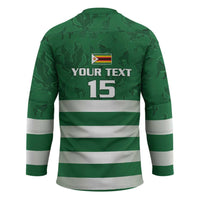 Rugby Zimbabwe Custom Hockey Jersey Go Champions Sables - Wonder Print Shop