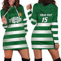 Rugby Zimbabwe Custom Hoodie Dress Go Champions Sables - Wonder Print Shop
