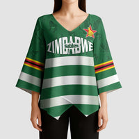 Rugby Zimbabwe Custom Kimono Sleeve Blouse Go Champions Sables - Wonder Print Shop