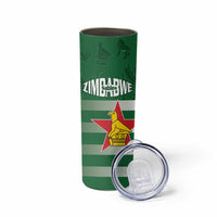 Rugby Zimbabwe Custom Skinny Tumbler Go Champions Sables - Wonder Print Shop