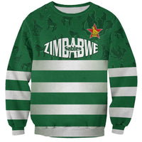 Rugby Zimbabwe Custom Sweatshirt Go Champions Sables - Wonder Print Shop