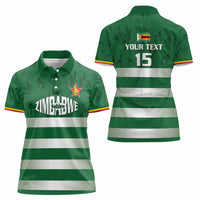 Rugby Zimbabwe Custom Women Polo Shirt Go Champions Sables - Wonder Print Shop